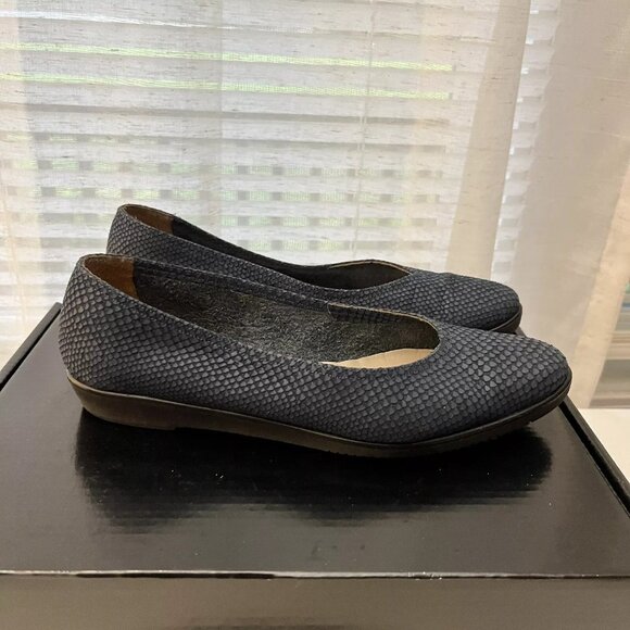 Salvatore Ferragamo Boutique Slip On Shoes Leather Reptile Print Made‎ Italy 6 M - Picture 4 of 10
